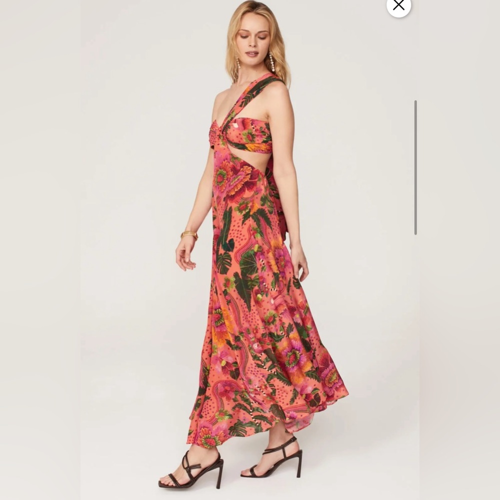 FARM Rio Blooming Garden One-Shoulder Maxi Dress - Picture 4 of 15